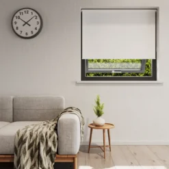 Rullegardin lysdæmpende hvid 60 x 170 cm