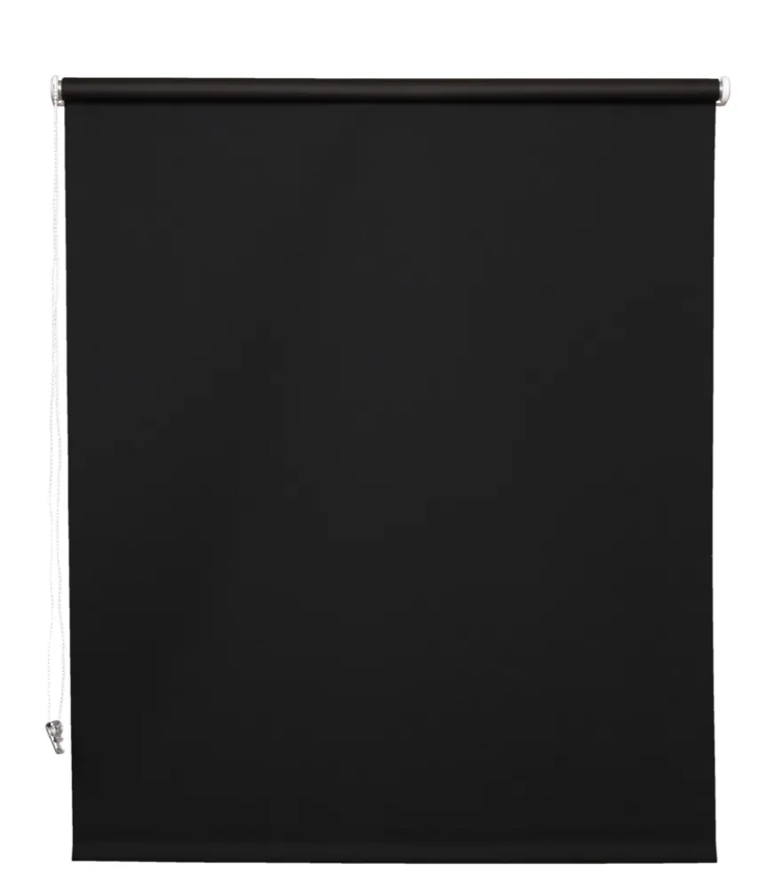 Rullegardin sort 120 x 175 cm mørklægning
