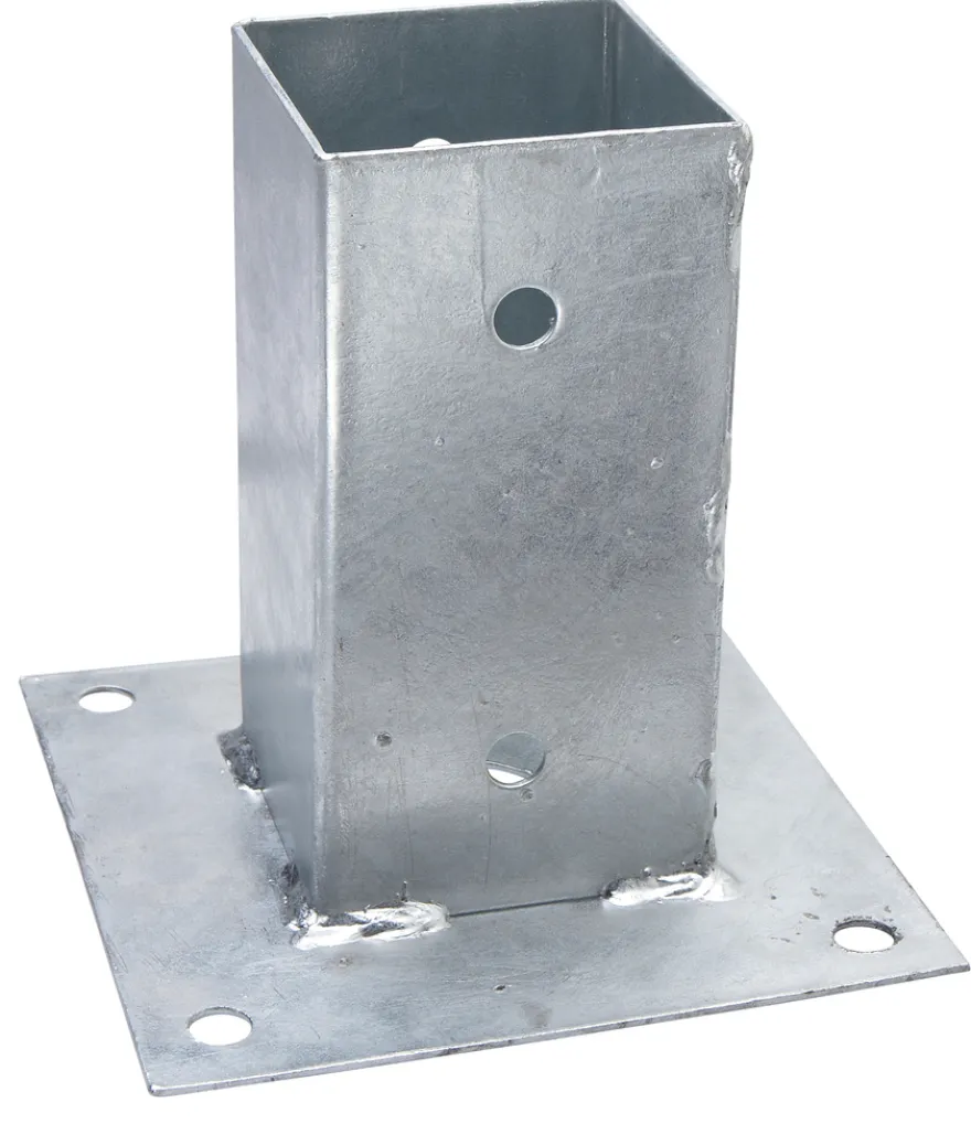 Stolpefod galv. – 71 x 71 x 150 mm