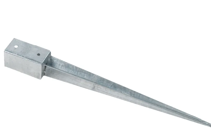 Stolpespyd galvaniseret 71 x 71 x 750 mm