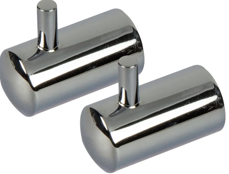 TARGET® håndklædekrog m/tap krom 2 stk.