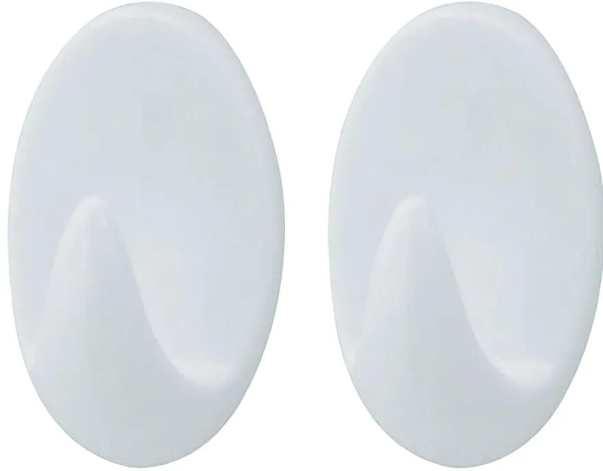 TARGET® håndklædekrog oval plast medium 2 stk.