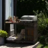 Tralle grillbord sort 123 x 57,5 x 93 cm