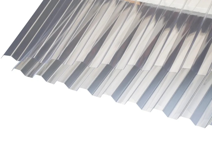 Trapezplade glasklar profil 76/18 111,9 x 310 cm