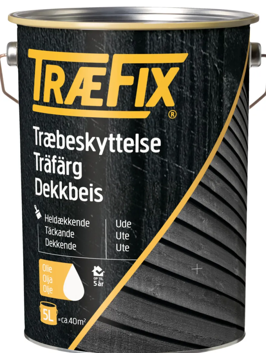 TræFix® træbeskyttelse heldækkende hvid 5 l