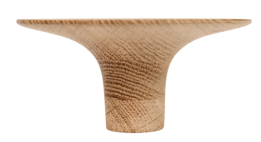 Træknop Ø115 mm egetræ