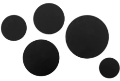 Træknop Ø155 mm sort