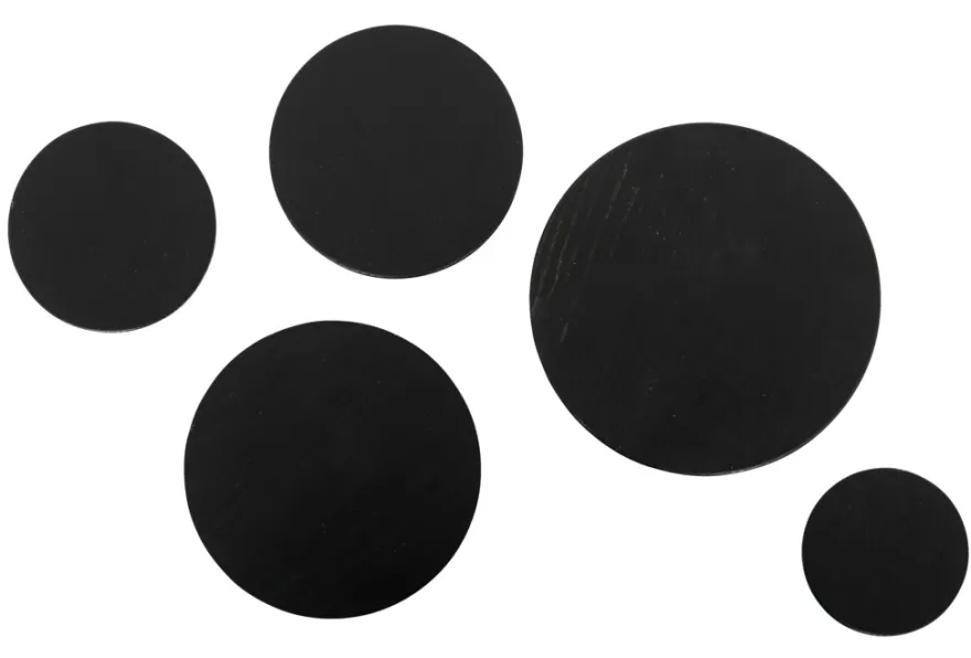 Træknop Ø155 mm sort
