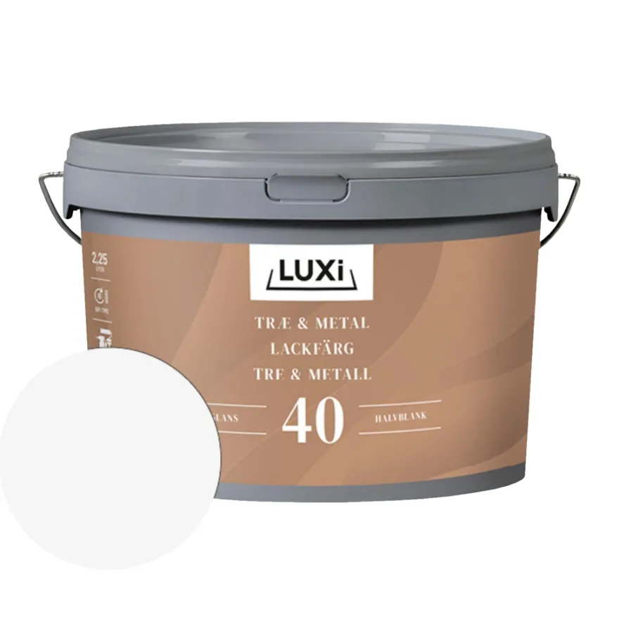 Træ & Metal 40 hvid 2,25 liter - LUXI®