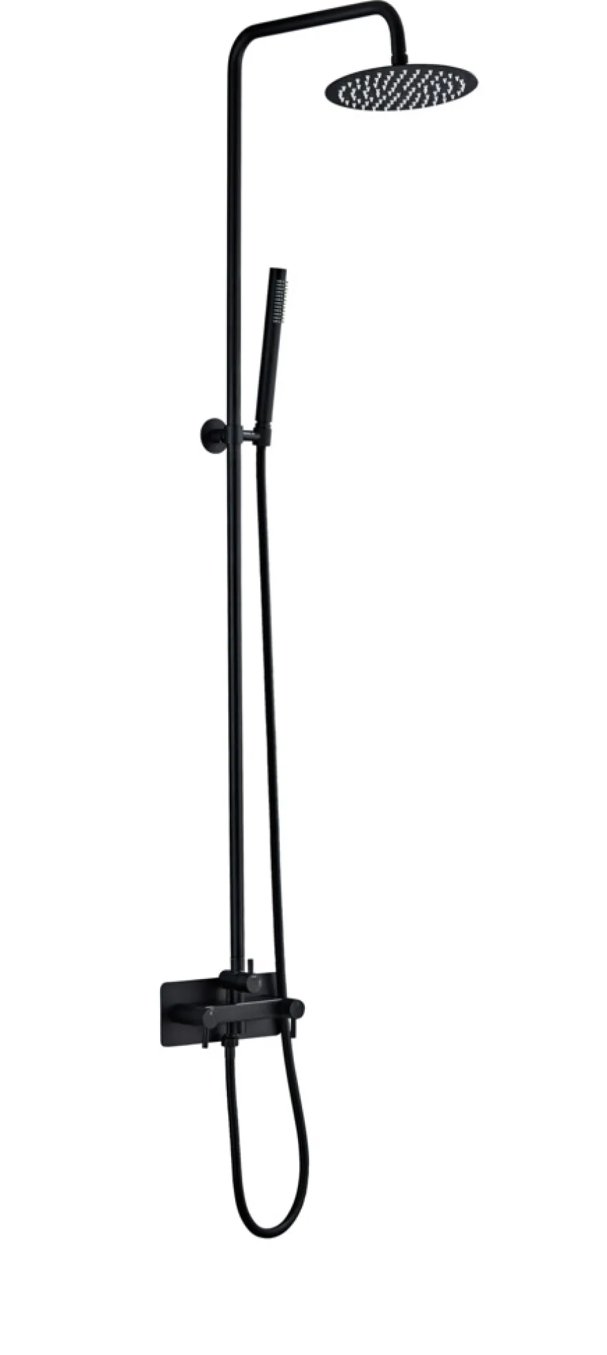 Udebruser sort kold/varm Ø20 cm