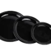 Underfad blank sort Ø21 cm