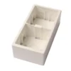 Underlag t/afbryder hvid 2-modul - Elworks