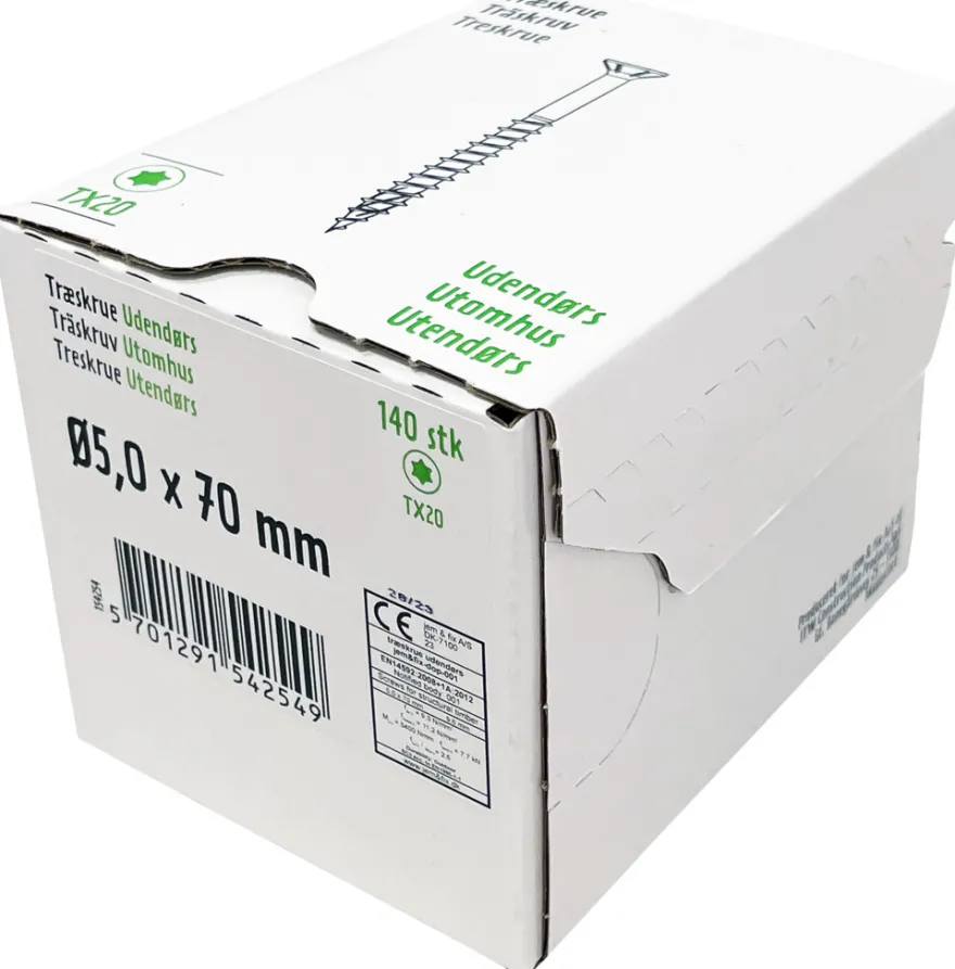 Universalskrue Basic 5,0 x 70 mm 140 stk.