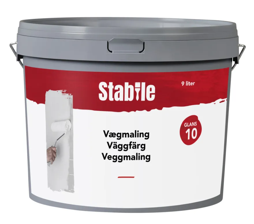 Vægmaling 10 hvid 9 liter - Stabile®
