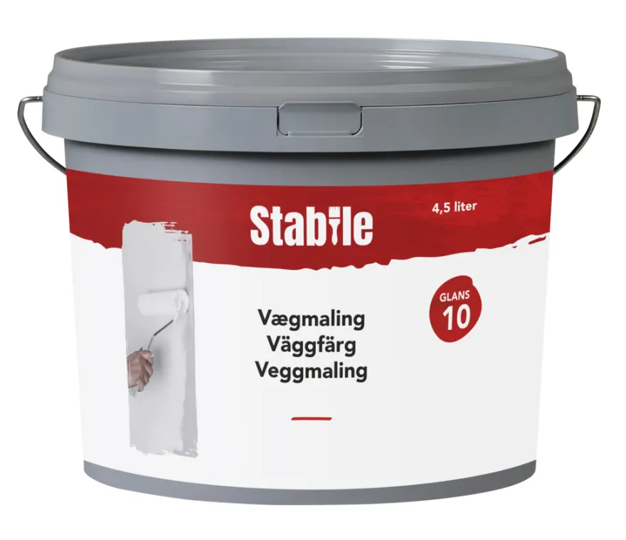 Vægmaling 10 modehvid 4,5 liter - Stabile®