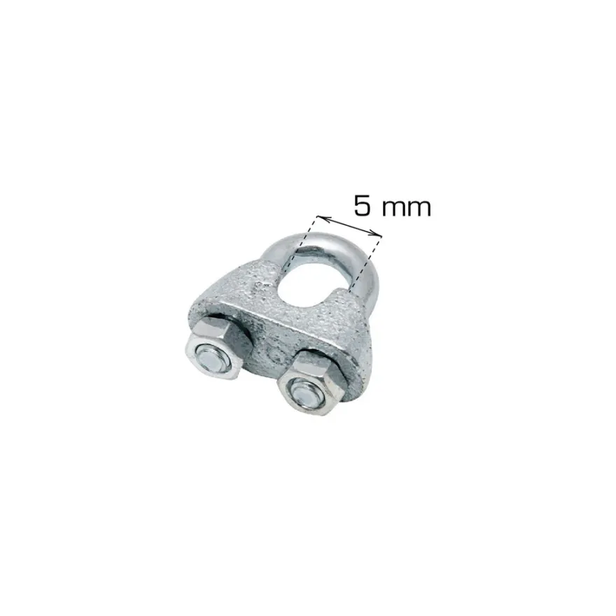 Wireklamme 5 mm 2 stk.